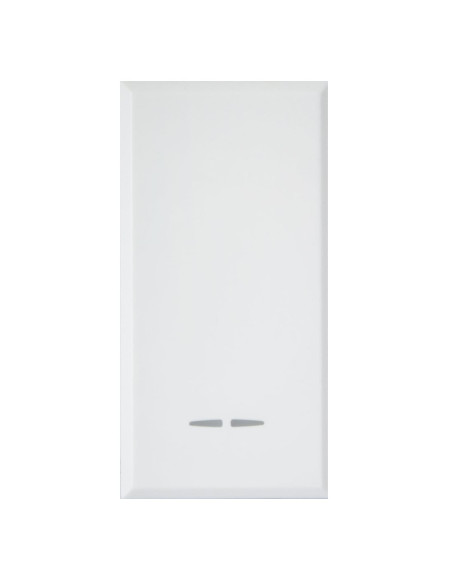 WHITEK S44 Invertitore Tasto con Gemma 1P 16AX Illuminabile 1 Modulo Bianco Opaco