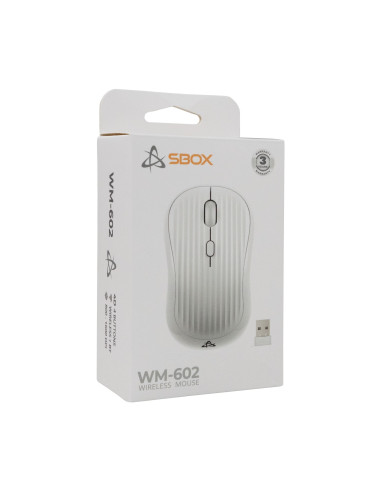Mouse Ottico Wireless 1600 Dpi 4D Bianco