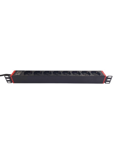 Multipresa 8 Posti da Rack 19'' con Staffe Ruotabili a 360&deg Spina Italiana