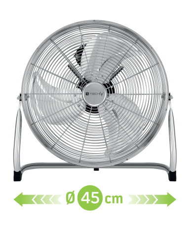 Ventilatore Industriale da Pavimento Diametro 45 cm 3 Livelli di Potenza