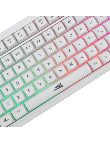 Kit Tastiera 101 Tasti e Mouse USB 7200 Dpi Bianco