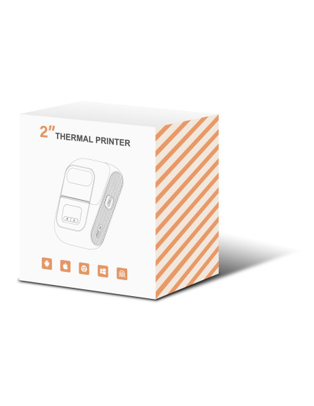 Mini Etichettatrice Stampante Termica Bluetooth C/Display Portatile Ricarica USB-C&trade