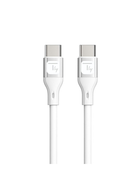 Cavo USB-C&trade Maschio/Maschio USB 2.0 in Silicone 1m Bianco