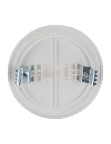 Coperchio con Graffe per Scatola da Incasso &oslash85mm Bianco