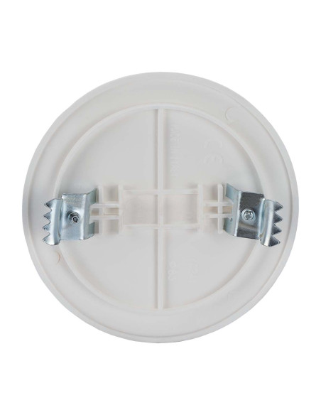 Coperchio con Graffe per Scatola da Incasso &oslash85mm Bianco