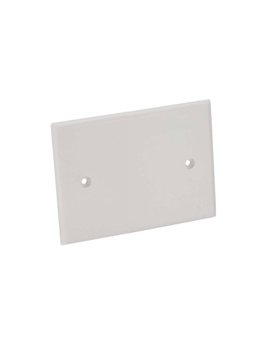 Coperchio Ribassato con Viti per Scatola da Incasso Rettangolare 3 Moduli Bianco