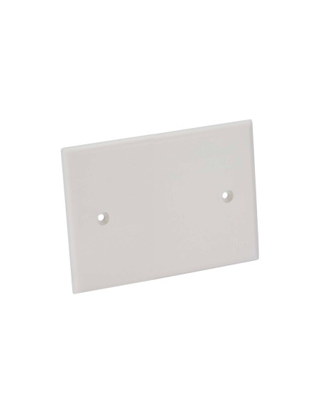 Coperchio Ribassato con Viti per Scatola da Incasso Rettangolare 3 Moduli Bianco