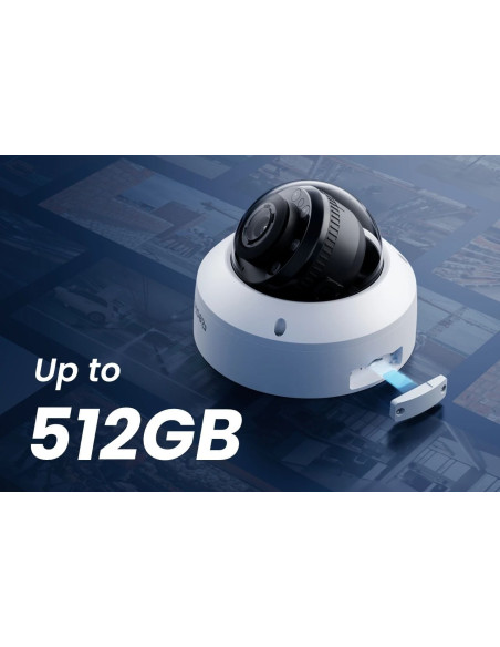 Telecamera Dome PoE Antivandalo IK10 4K con Zoom Ottico 5X