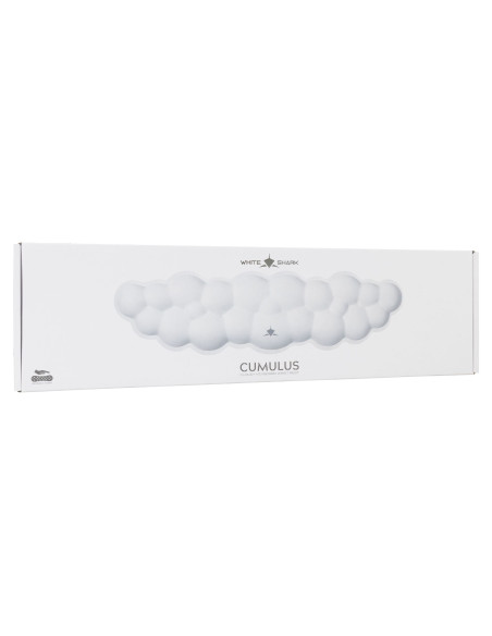 Cuscinetto Poggiapolsi in Memory Foam Nuvola da Tastiera Cumulus Bianco