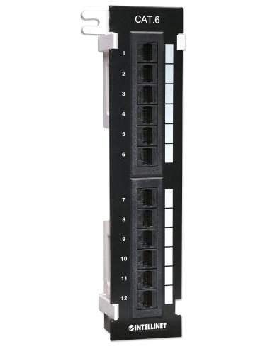 Pannello Patch 12 Porte UTP Cat6 Installazione a Muro