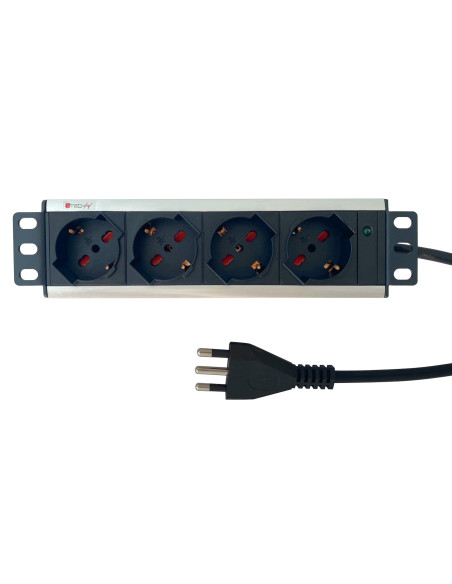 Multipresa Universale 4 Posti da Rack 10'' Spina Italiana 1