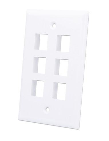 Placca Porta Frutti 6 Posti Mod.503 Bianco