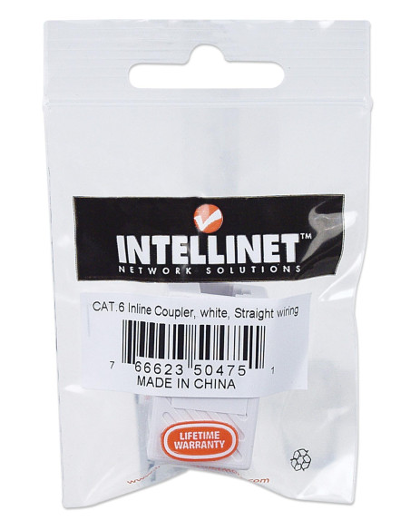 Accoppiatore Cat6 RJ45 F/F UTP colore Bianco