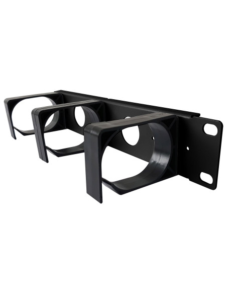 Pannello Passacavi 1U per Armadio 10'' Nero