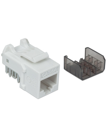 Frutto Keystone RJ45 Cat6A UTP 10 Gigabit Bianco