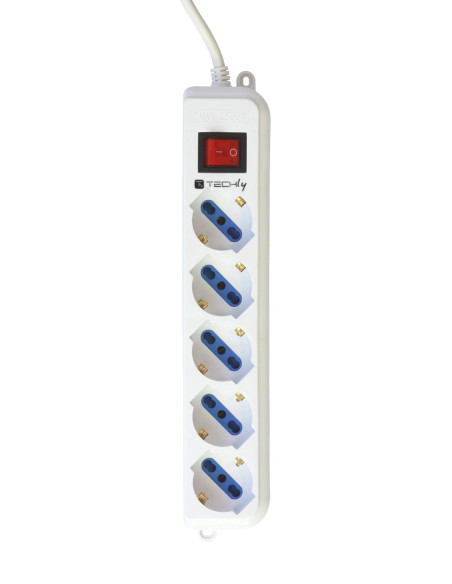 Multipresa 5 Posti Italiana Bipasso / Schuko Spina Angolata