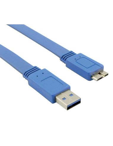Cavo USB 3.2 Superspeed A maschio/MIC B maschio 1 m FLAT
