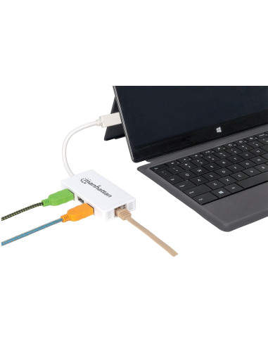 Hub 3 porte USB 3.0 con Adattatore Ethernet Gigabit