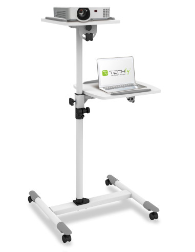 Carrello Supporto per Proiettore Beamer Notebook PC Ripiani Regolabili