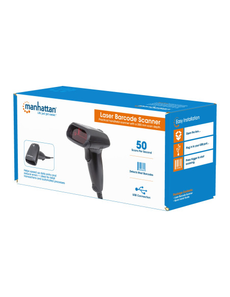 Lettore Laser Barcode USB Nero