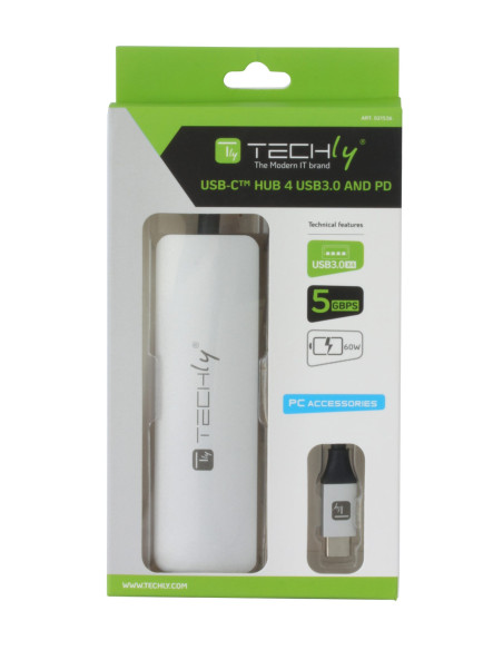 Hub USB-C&trade SuperSpeed 4 Porte USB3.2 con PD