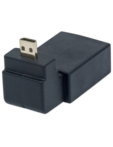 Adattatore HDMI A Femmina / Micro D Maschio Angolato Nero