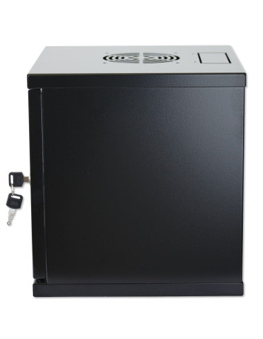 Armadio Rack 10'' a muro 6 unit&agrave Nero