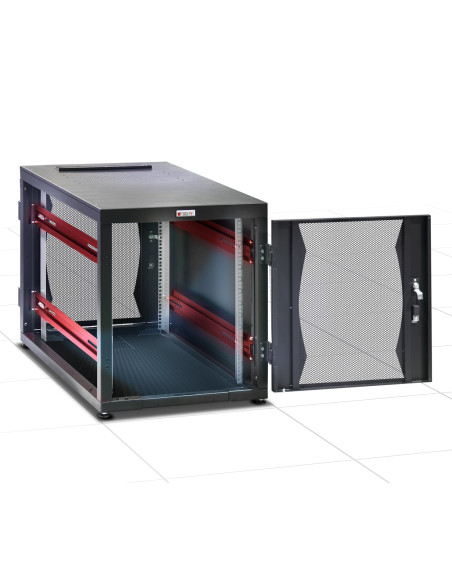 Armadio Server Rack 19'' 600x1000 14 Unita' Nero Flat Pack