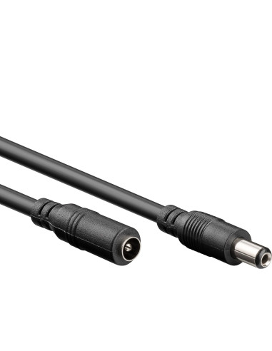 Cavo Prolunga di Alimentazione DC 2.1 mm 10m Nero