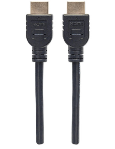 Cavo HDMI CL3 High Speed con Ethernet A/A M/M 2m Nero