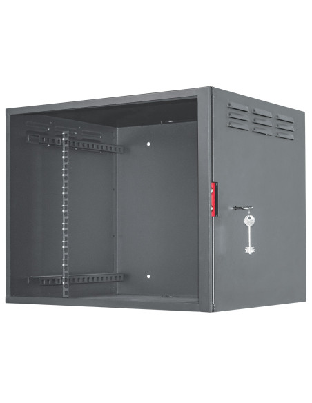 Armadio Rack 19'' a muro 6unit&agrave con serratura di sicurezza