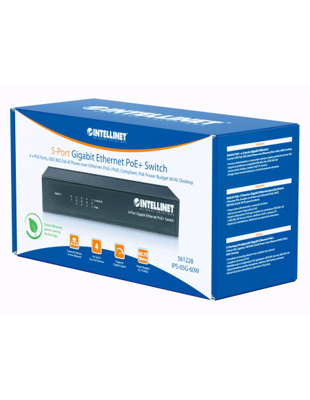 Switch PoE+ 5 porte Gigabit Ethernet
