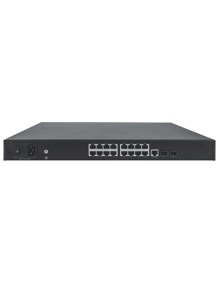 Switch AV Gigabit Ethernet PoE+ a 16 porte 2 SFP
