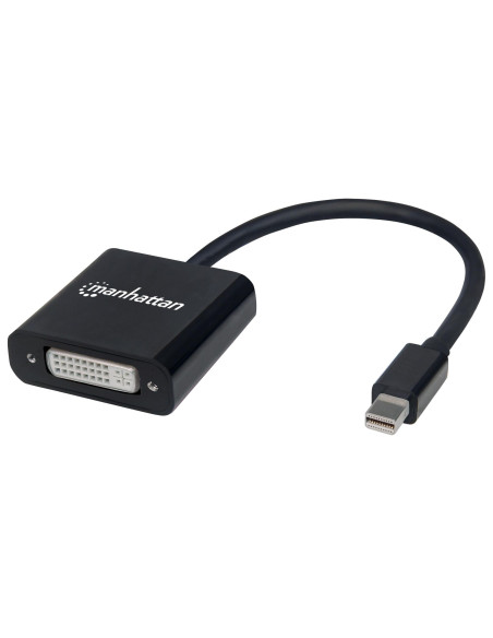 Convertitore Attivo MiniDP M a DVI F 15cm 4K Nero