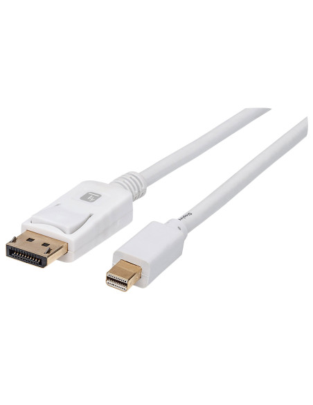 Cavo Mini DisplayPort Maschio a DisplayPort Maschio 4K 60Hz 2m Bianco