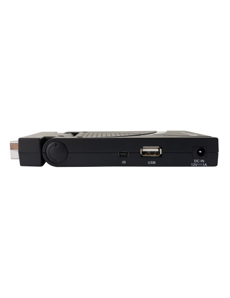 Decoder Ricevitore Digitale Terrestre DVB-T/T2 H.265 HEVC 10bit USB HDMI Scart 180&deg e Telecomando Universale 2 in 1