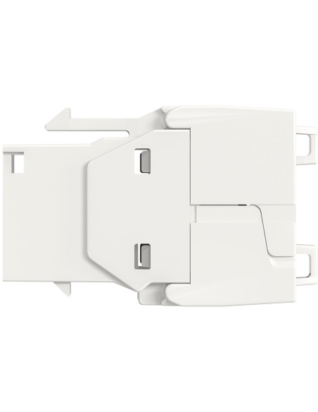Frutto Keystone Cat.6A UTP Bianco con tappo antipolvere