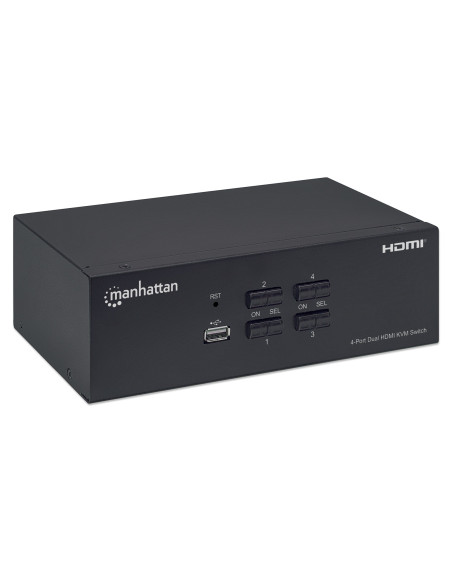 Switch KVM HDMI 4 porte Doppio monitor