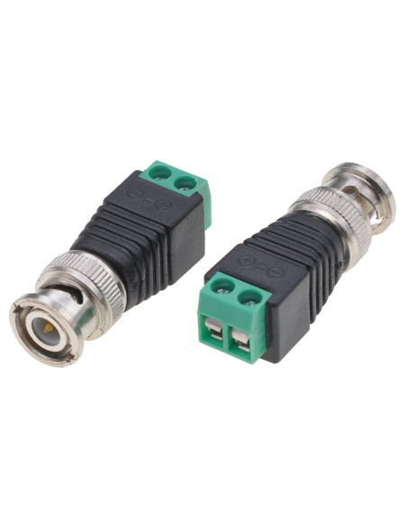 Adattatore Connettore Terminal Block 2-pin a BNC Maschio