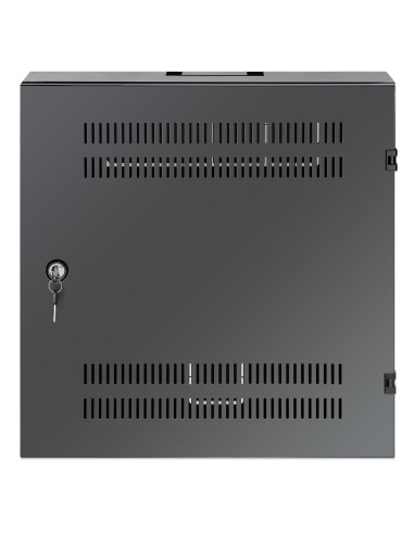 Armadio 19'' a muro a basso profilo con montanti orizzontali 4U e verticali 2U