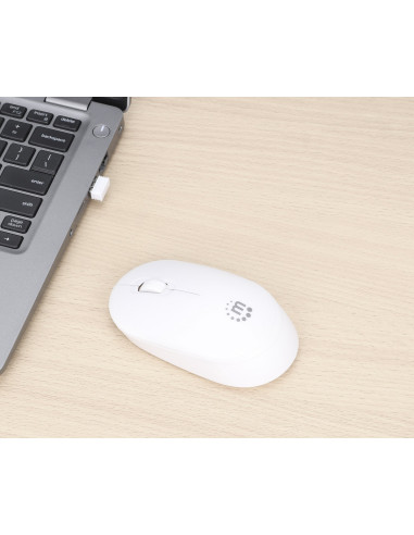 Mouse Ottico Wireless USB 1000 Dpi Bianco