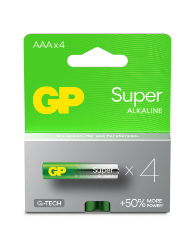 Confezione 4 Batterie Super Alcaline Ministilo AAA 24A/LR03
