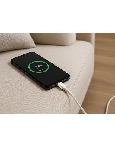Cavo USB-C&trade Maschio/Maschio USB 2.0 in Silicone 1m Bianco