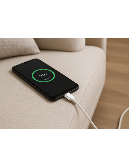 Cavo USB-C&trade Maschio/Maschio USB 2.0 in Silicone 1m Bianco