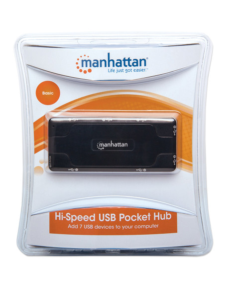 Mini Hub USB 2.0 alta velocit&agrave 7 porte