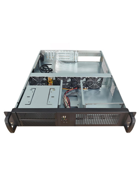 Chassis Industriale da Rack 19'' 2U Nero