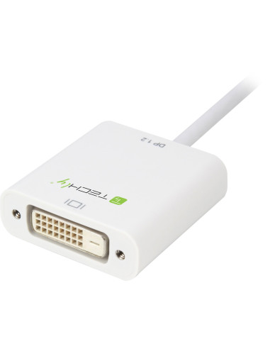 Adattatore DisplayPort 1.2 Maschio / DVI Femmina 15cm Bianco