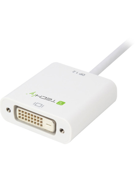 Adattatore DisplayPort 1.2 Maschio / DVI Femmina 15cm Bianco