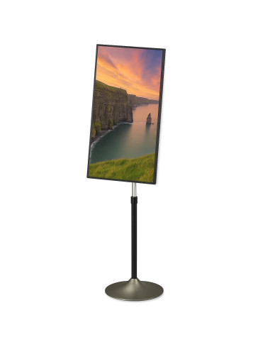 Supporto a Pavimento Colonna a Base Circolare per TV LCD/LED 13-27''