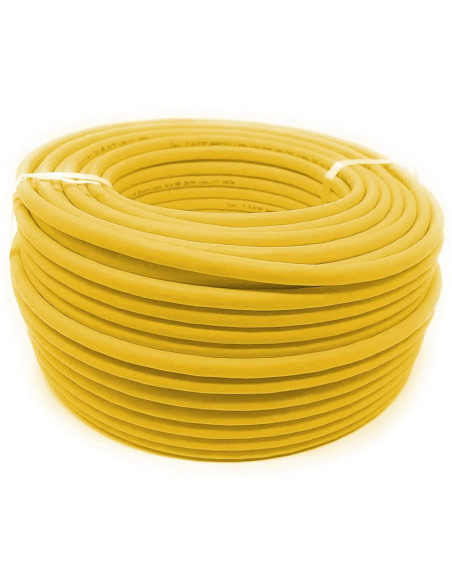 Matassa S/FTP Cavo Cat.8.2 Rame 2000MHz Dca 100m Rigido LSZH Giallo